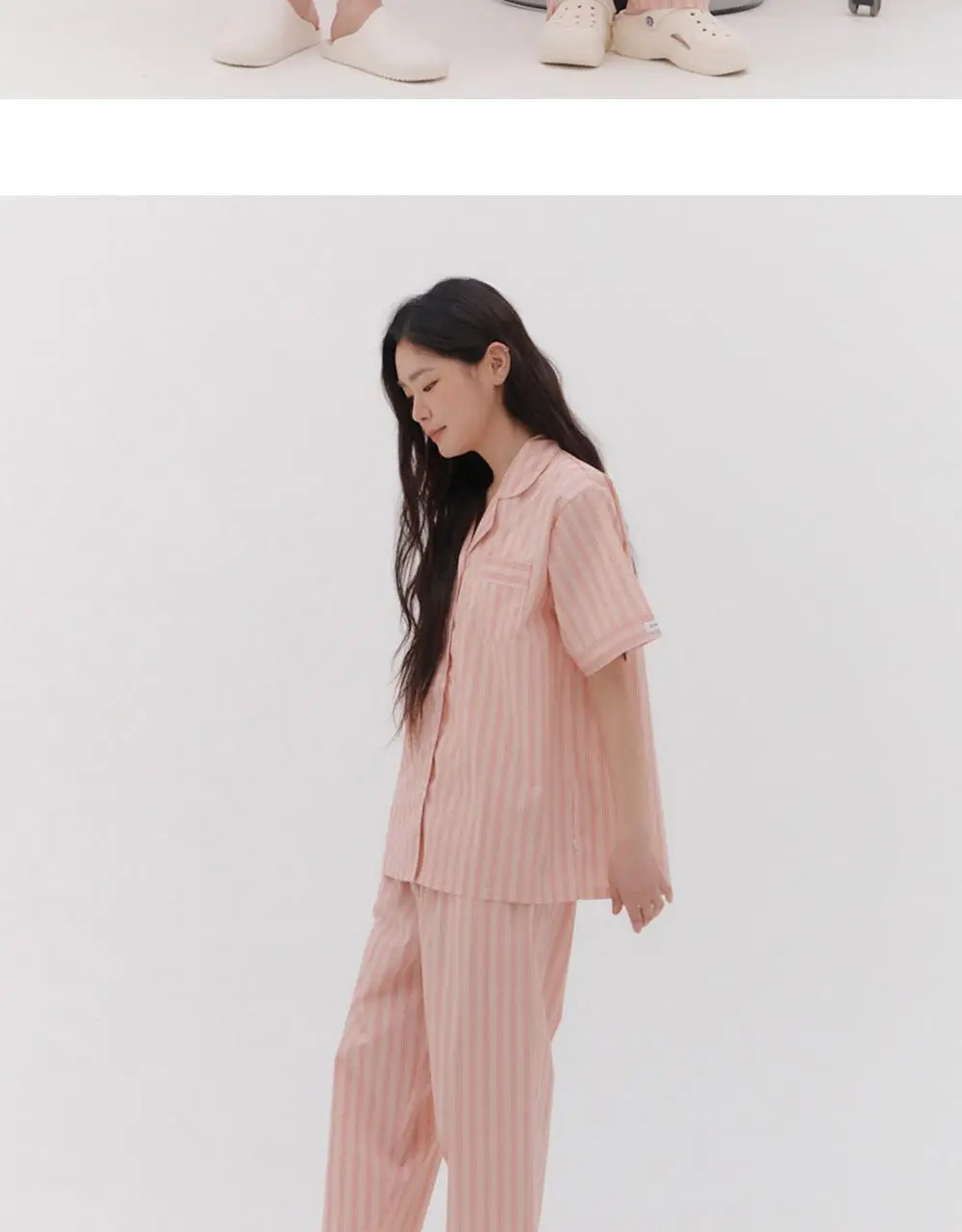 [곽민경 PICK] 오프아워 타이드리듬 글로시피치 긴바지 (M / L / XL) 상세페이지 8